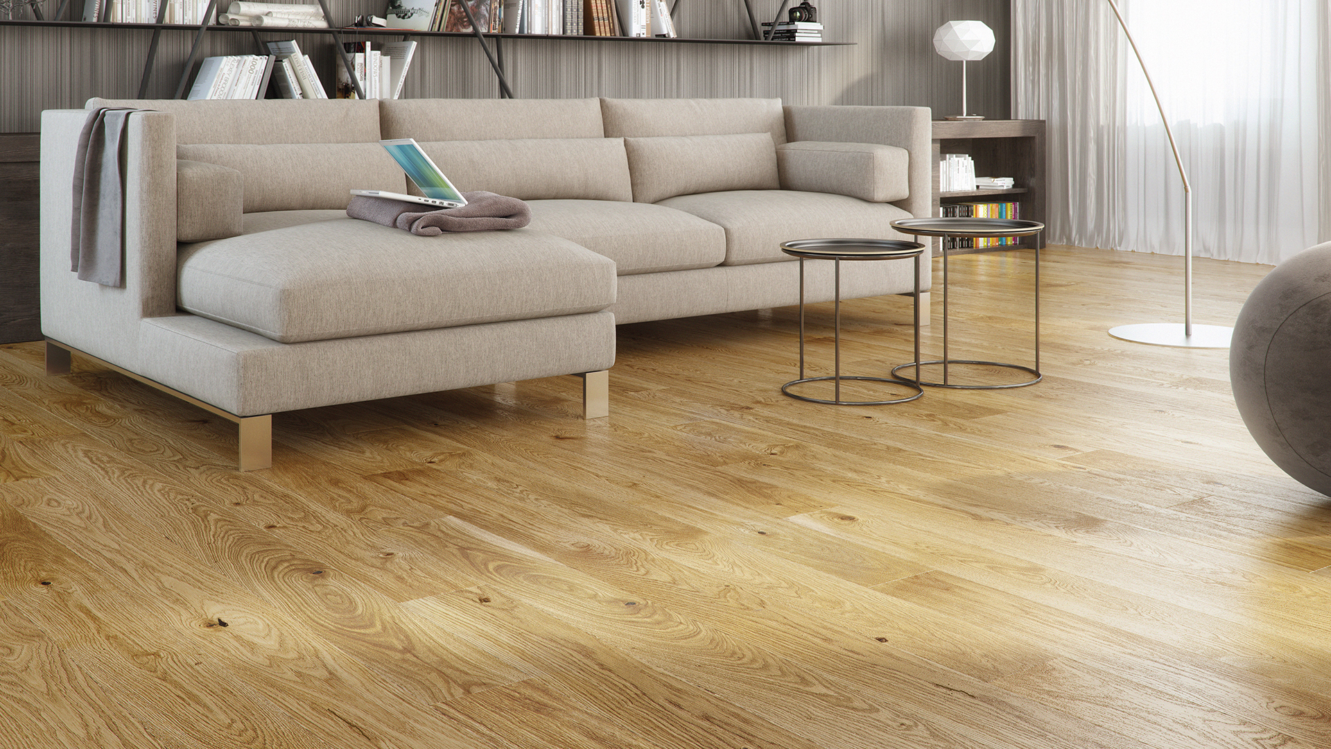 PARQUET PREFINITI – Rovere 1 Strip – Oliato – Spazzolato – Naturale