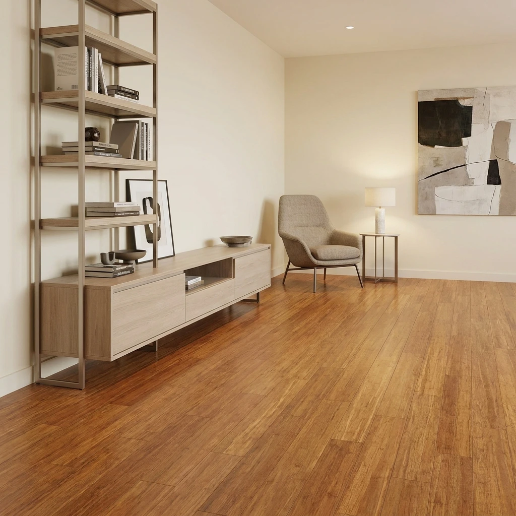 PARQUET BAMBOO MASSELLO JUMBO PREFINITO – BAMBOO STRAND WOVEN CARBONIZZATO LIGHT