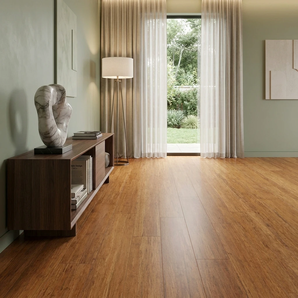 PARQUET BAMBOO MASSELLO JUMBO PREFINITO – BAMBOO STRAND WOVEN CARBONIZZATO LIGHT