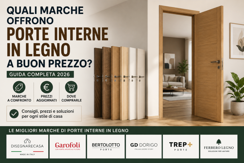 quali marche offrono porte interne in legno a buon prezzo