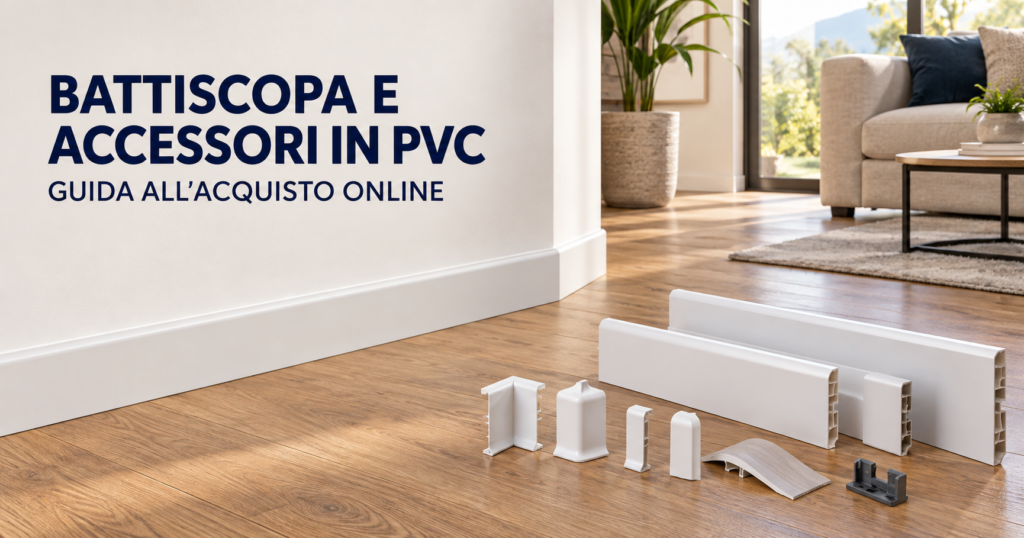Quali sono i migliori fornitori online per battiscopa e accessori in PVC in Italia