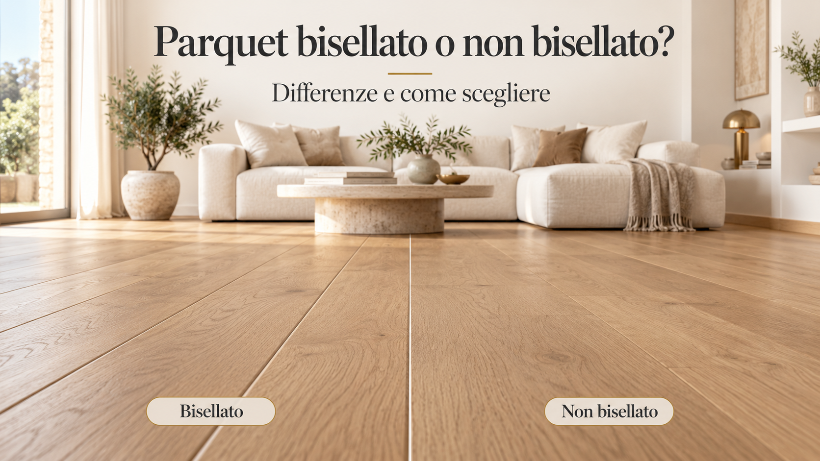 Parquet bisellato o non bisellato